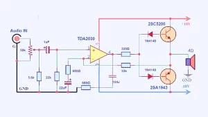 TDA2030 amplifier circuit