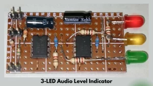3 led audio level indicator