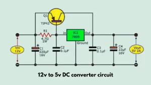 12v to 5v DC converter circuit