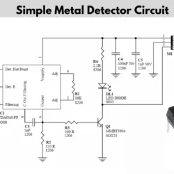 Simple metal detector circuit using tda0161 ic