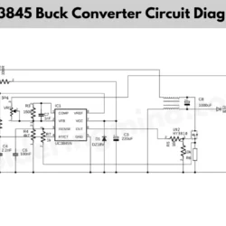 Dc to dc Buck converter circuit using uc3845 ic