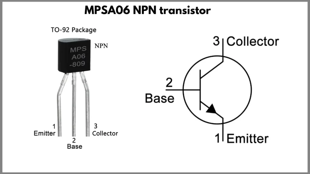 mpsa06 transistor pinout
