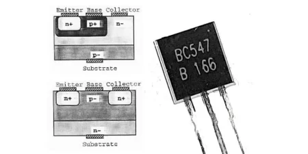 BC 547 transistor internal structure