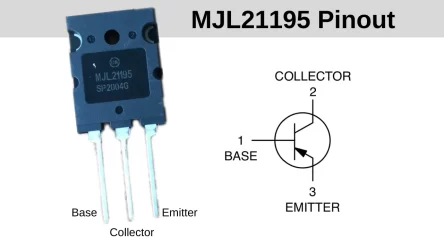 Mjl21195 transistor and its pinout configuration