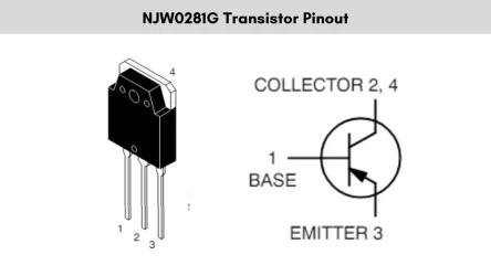 njw0281g transistor pinout diagram