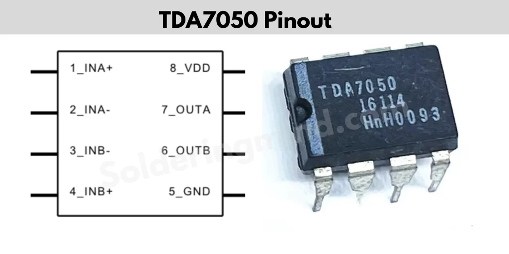 Tda7050 IC pinout