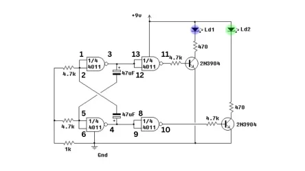 LED Flasher Circuit Diagram