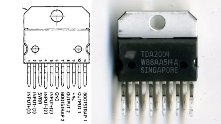 Tda 2004 ic pinout