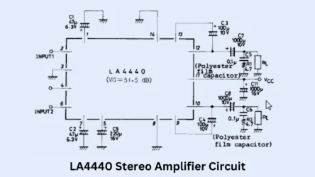 La4440 stereo amplifier circuit