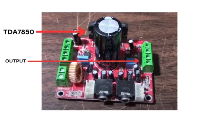 TDA7850 Amplifier board connections