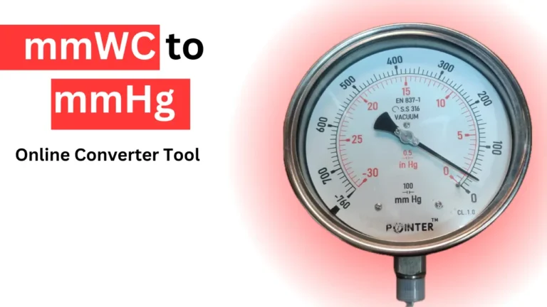 mmWC to mmHg converter