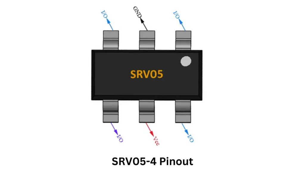 SRV05-4 pinout