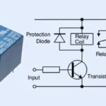 Protection diode connecting to the relay