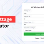 AC wattage calculator online tool