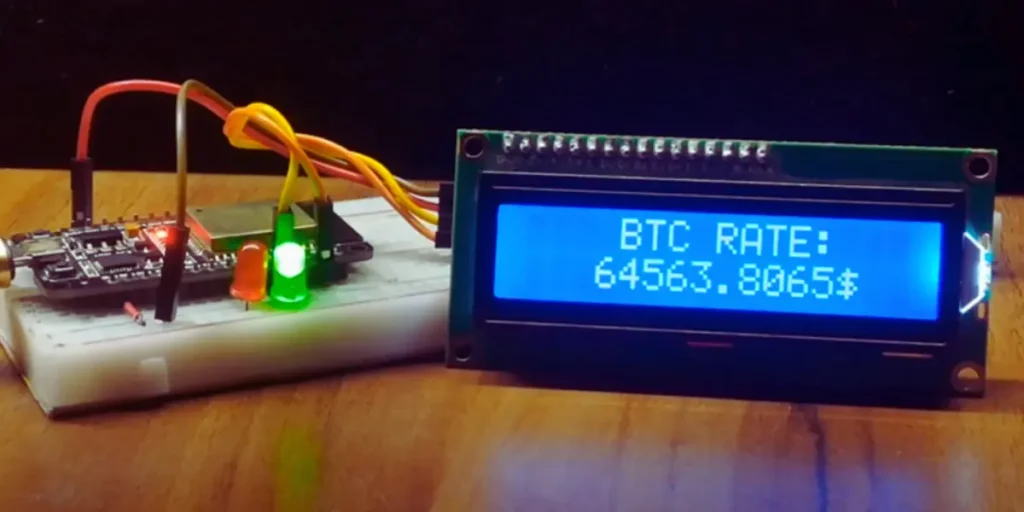 Bitcoin Price Tracker using ESP32