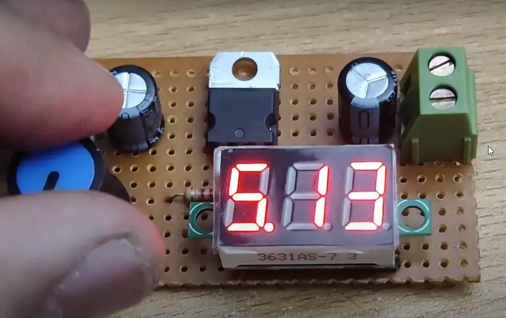 LM317 adjustable dc power supply