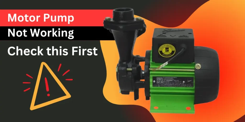 Motor Pump Not Working