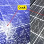 cracked solar panel