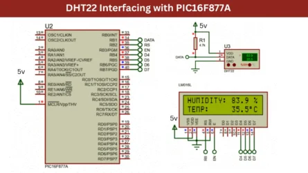 DHT22 Interfacing with PIC16F877A
