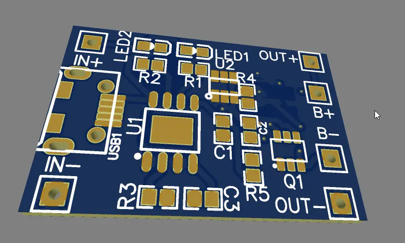 TP4056 li-ion battery charger PCB