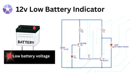 12v low battery indicator
