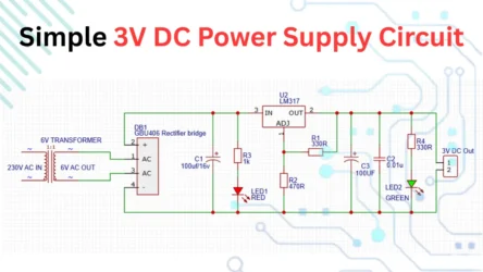 Simple 3V DC Power Supply Circuit