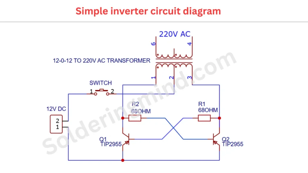 Simple inverter circuit diagram