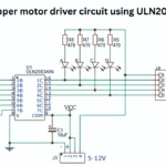 Stepper motor driver circuit using uln2003