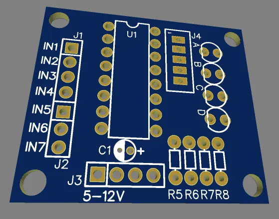 Stepper motor driver uln2003 PCB