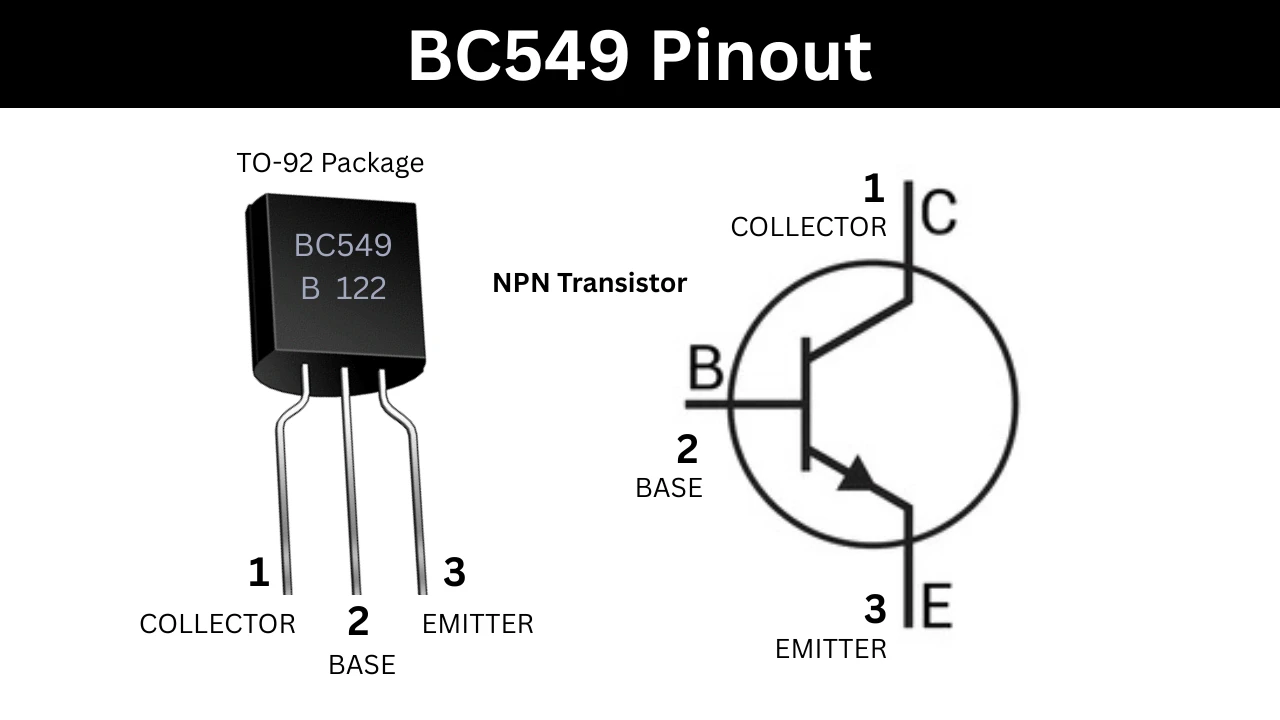 BC549 transistor pinout