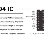 TL494 datasheet, Pinout diagram and application circuit