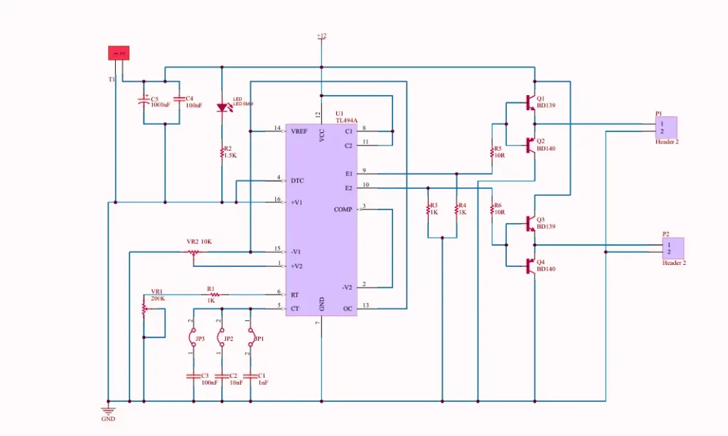 494 ic pwm generator circuit