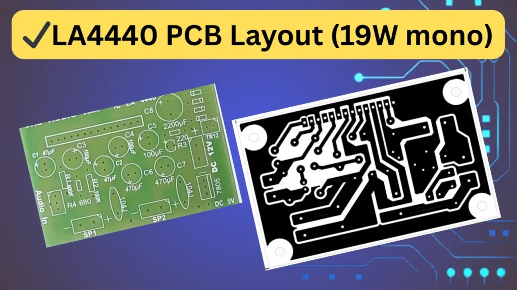 LA4440 PCB Layout File Download