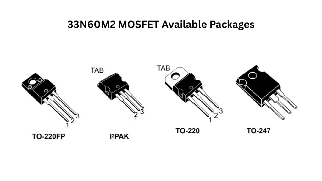 33N60M2 MOSFET available packages