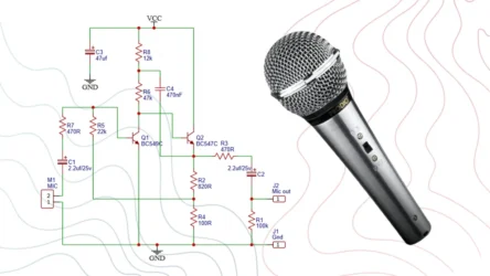 Microphone Amplifier circuit diagram