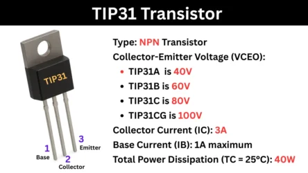 Tip31 transistor and features