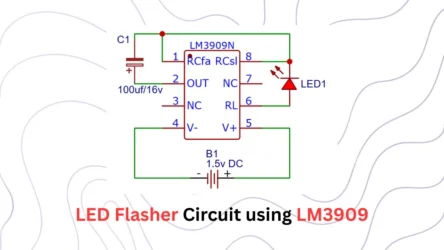 led flasher circuit using lm3909