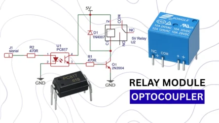 relay module optocoupler circuit