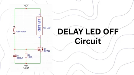 delay led off circuit
