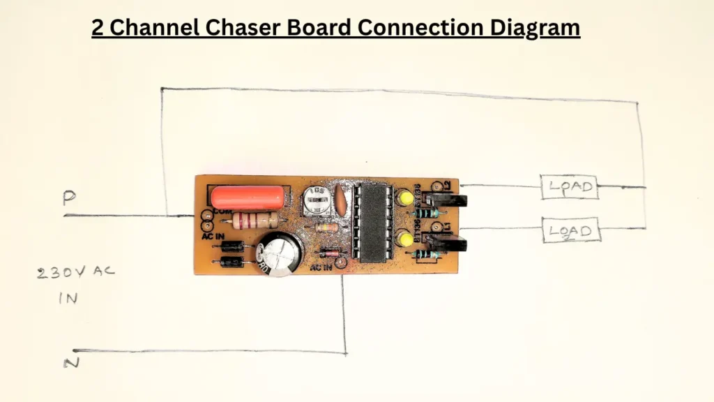 2 Channel Chaser Board Connection Diagram