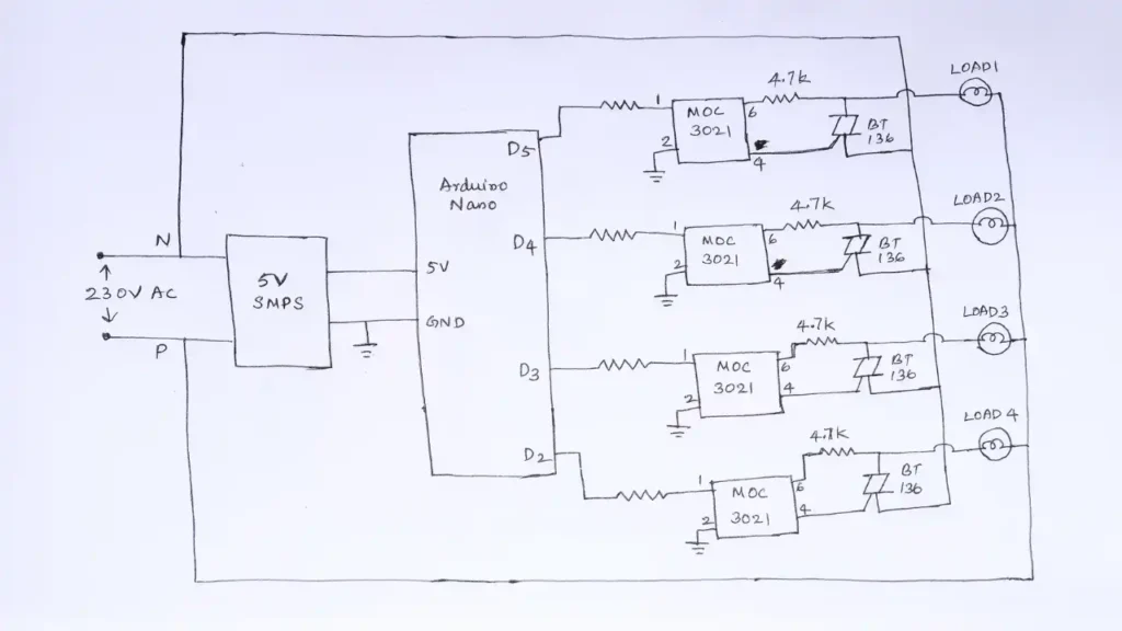 4 channel chaser circuit