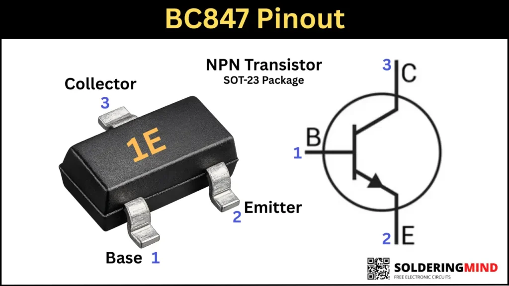 BC847 or 1e, 1f, 1g Pinout
