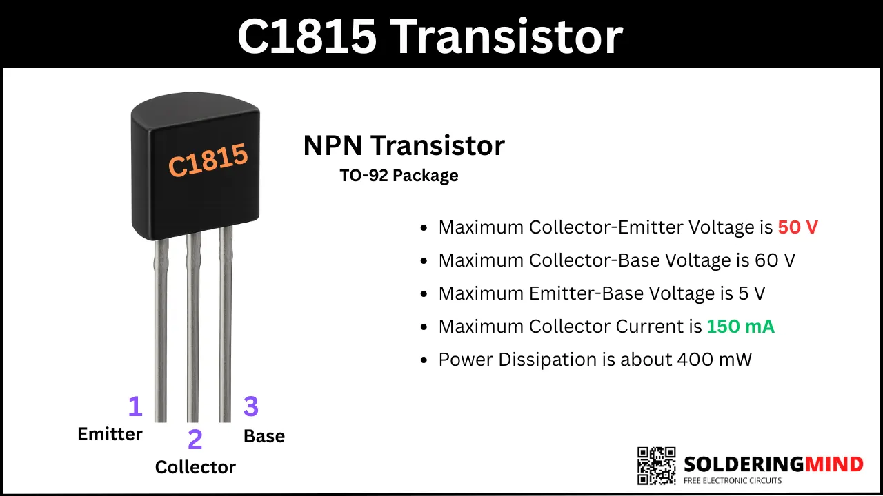 C1815 Transistor Pinout, Characteristics and Equivalent