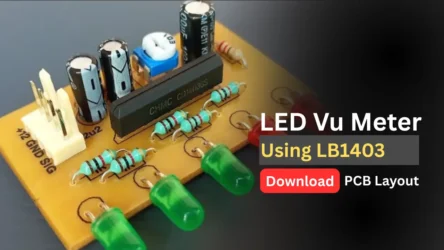 LED Vu Meter using lb1403