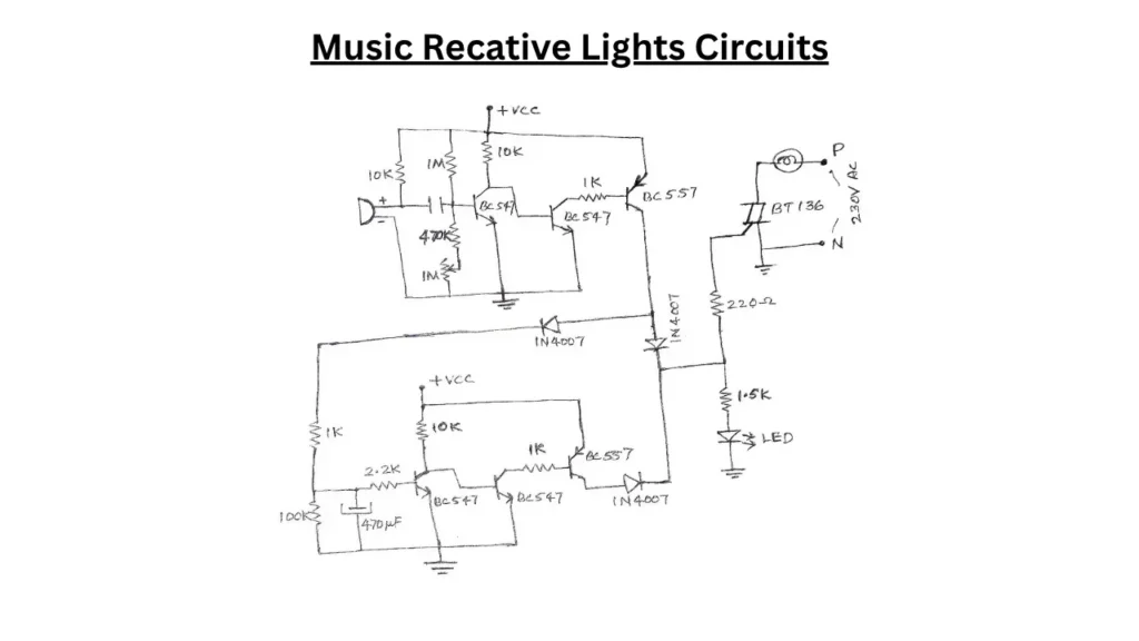 Music Reactive Lights Circuits