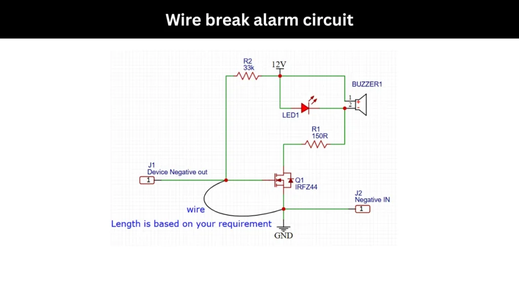 Wire break alarm circuit