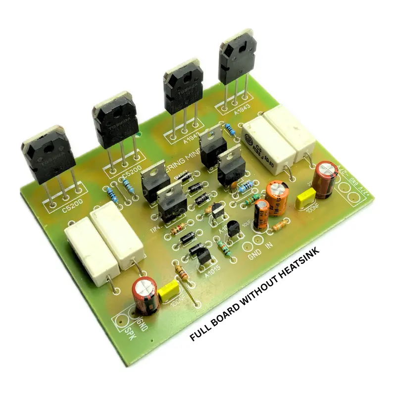 150w Mono Amplifier Board with C5198 + A1941 without Heatsink