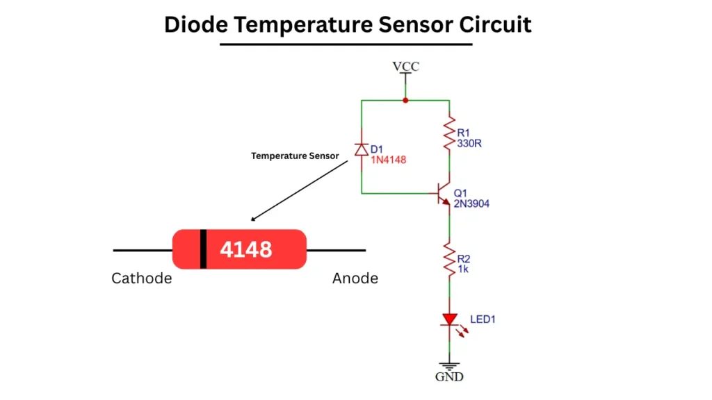 Diode Temperature Sensor Circuit
