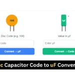 Disc Capacitor Code to uF Converter
