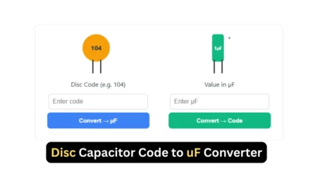 Disc Capacitor Code to uF Converter